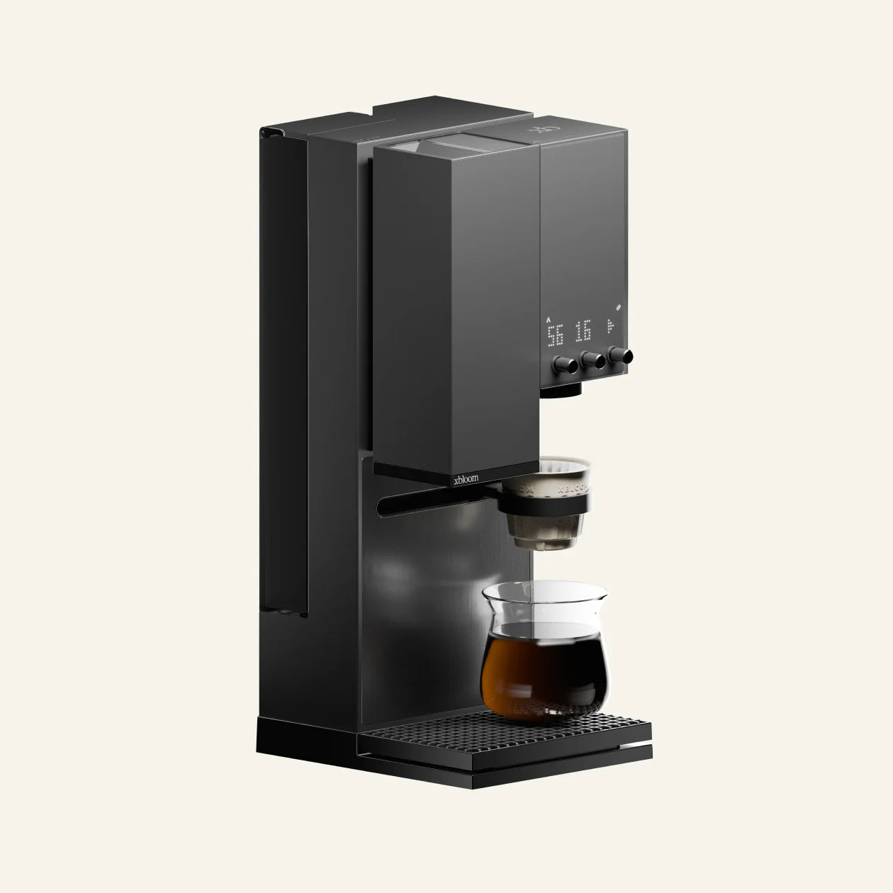 xBloom Studio automated pourover coffee machine integrates grinder, brewer and precision scale.